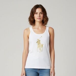 Ralph Lauren  black label Ivory‎ Tank Top